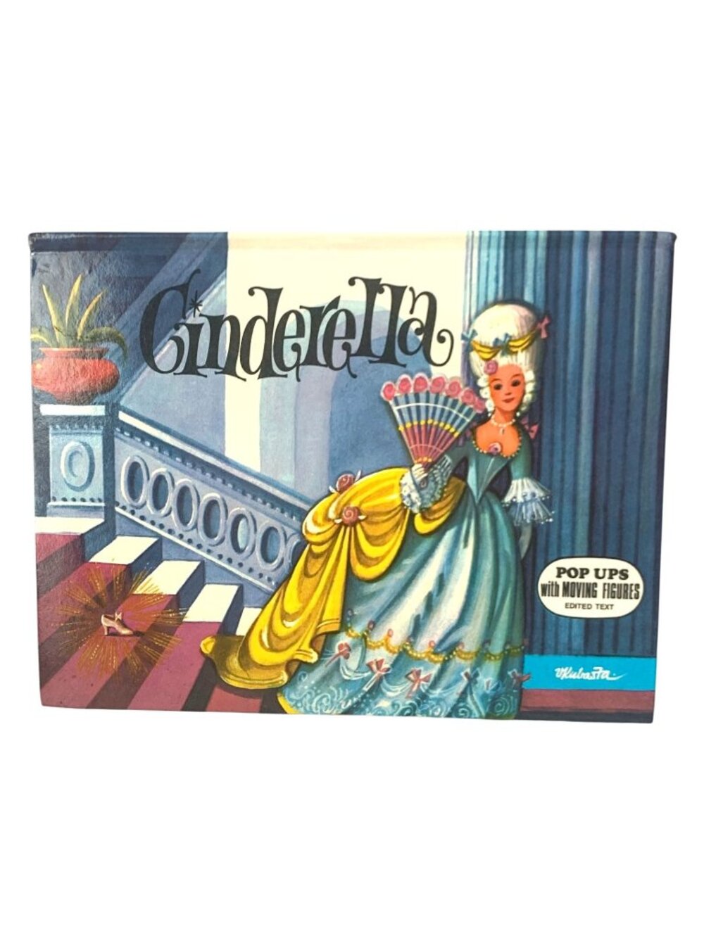 Vintage Cinderella Pop-Up Children's Book Czech Kubasta 1974